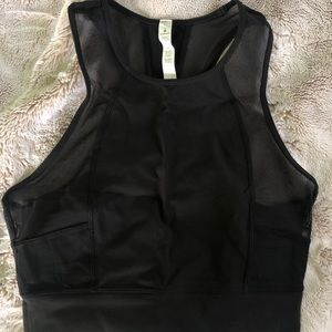 Lululemon mesh sides crop top